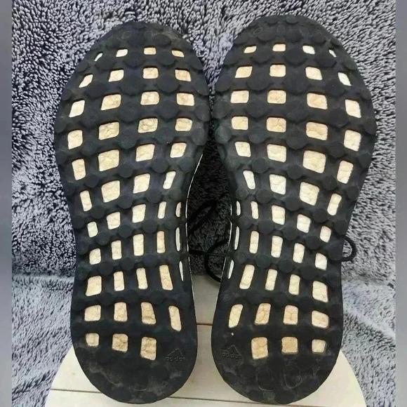 Adidas Pureboost Core Black Dark Solid  Grey Sneakers Shoes Men Size 13 CP9326 - Picture 8 of 9